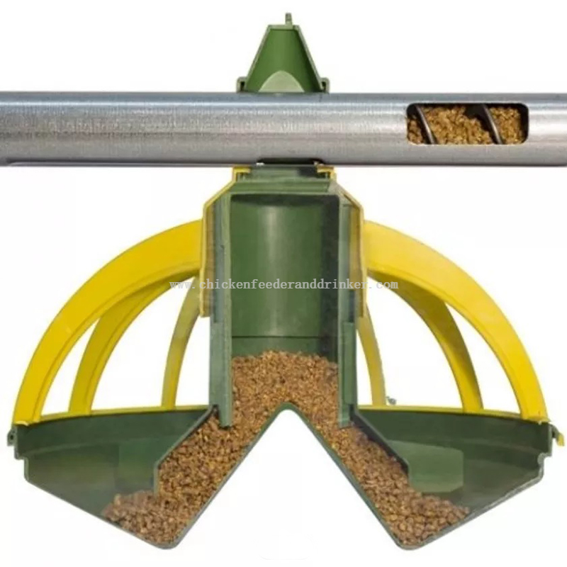 The New Poultry Automatic Feeding System Chicken Broiler Breeders Plastic Feeder Pan LML-06