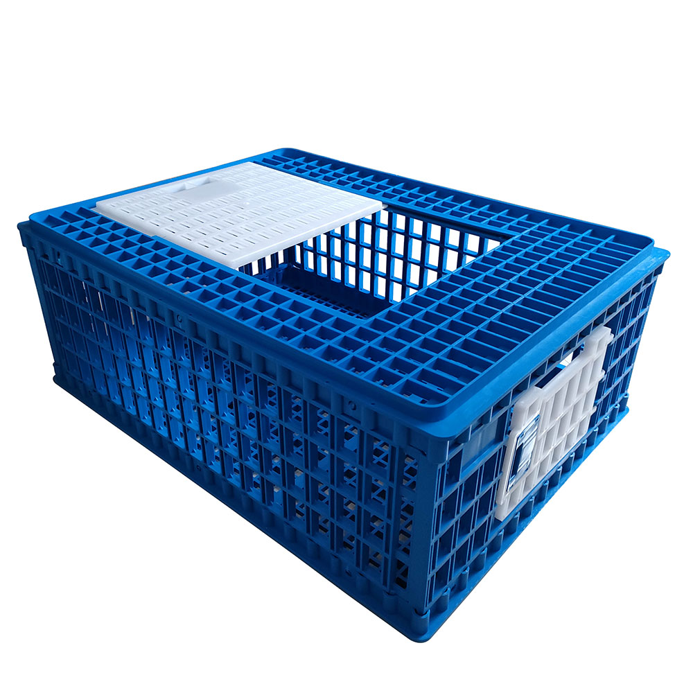 Chicken Transport Cage Poultry Farms Transport Boxes Plastic Broiler Chicken Transport Cage Adult Chicken Transfer Crate LM-96