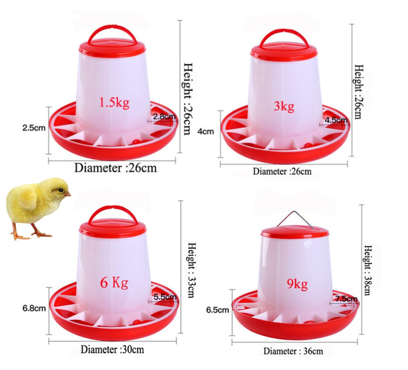 Chicken Feeder and Drinker For Broiler Chicken Coop Poultry Farming Equipment LM-74,75