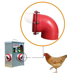 Chicken Coop Accessories Automatic Poultry Feeders Outdoor Rainproof Metal Chicken Feeders for Poultry Birdsor Chick LM-132