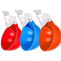 Hot Sale Factory Chicken Farm Equipment Chicken Water Bowl Orange/Blue Poultry Drinker Cup for Pigeon Bird Chicken Quail LM-37
